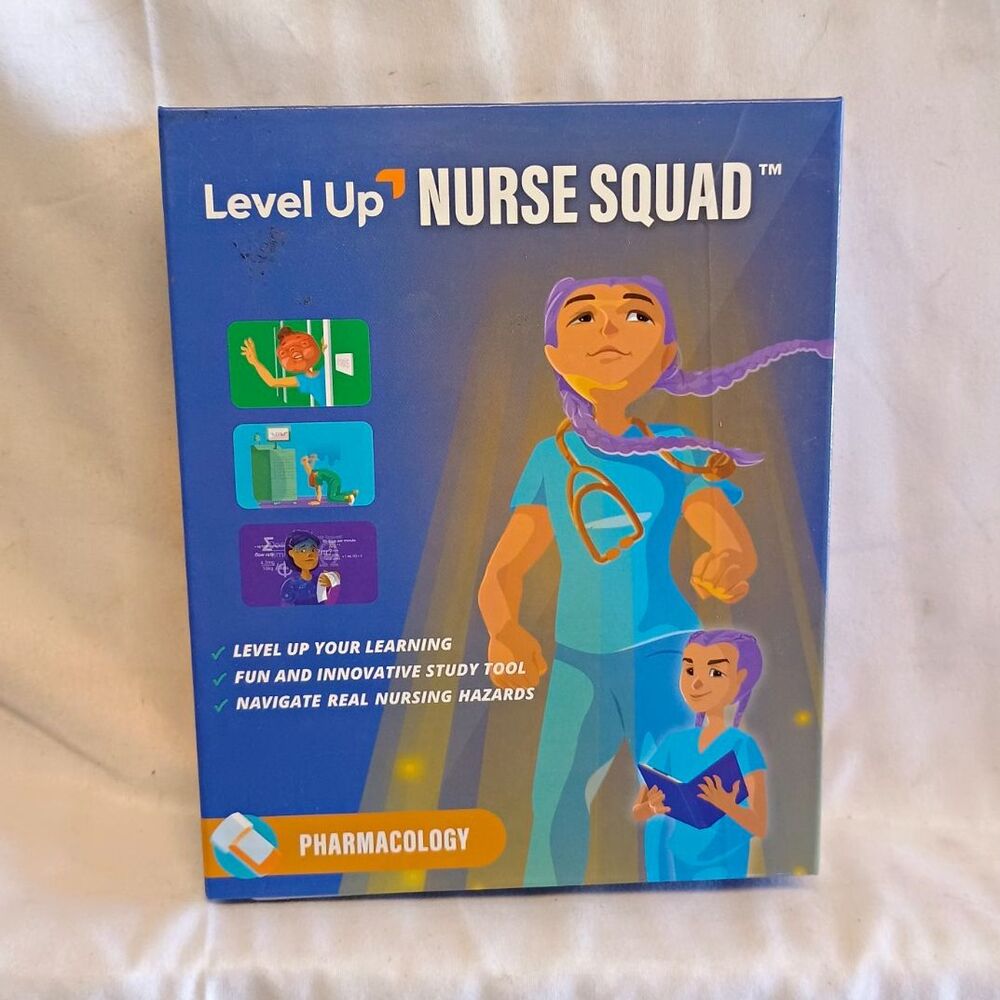 Level Up RN Nurse Squad Pharmacology Flashcards Study Guide Nursing 2022 Eng